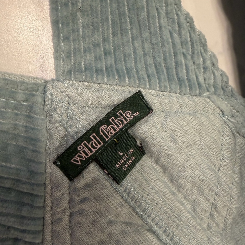 Wild Fable Light Blue Corduroy Overalls - Picture 2 of 7